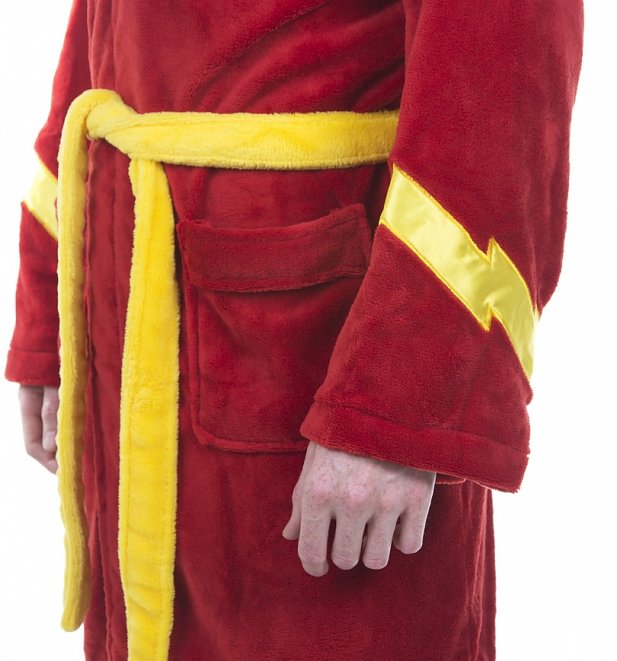 Men's Red DC Comics The Flash Dressing Gown Men's Red DC Comics The Flash Dressing Gown