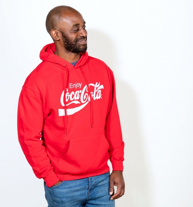 Men's Red Enjoy Coca-Cola Hoodie Men's Red Enjoy Coca-Cola Hoodie
