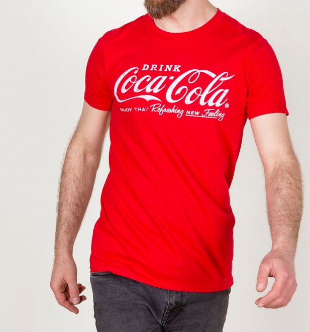 Men's Drink Coca-Cola Logo T-Shirt Men's Drink Coca-Cola Logo T-Shirt