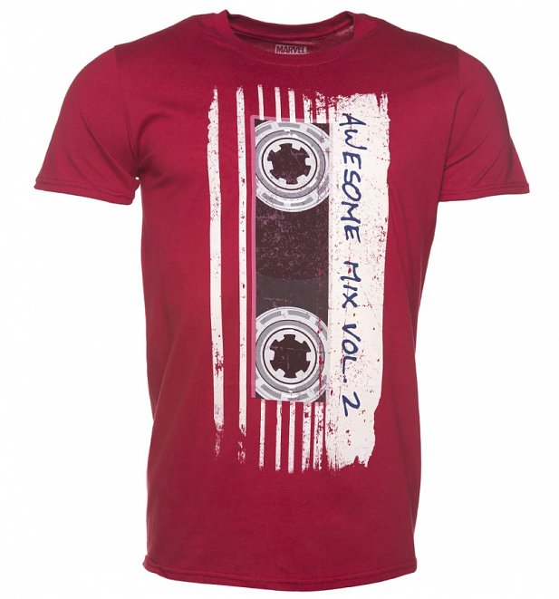 Men's Red Marvel Comics Guardians Of The Galaxy Mix Tape Vol 2 T-Shirt Men's Red Marvel Comics Guardians Of The Galaxy Mix Tape Vol 2 T-Shirt