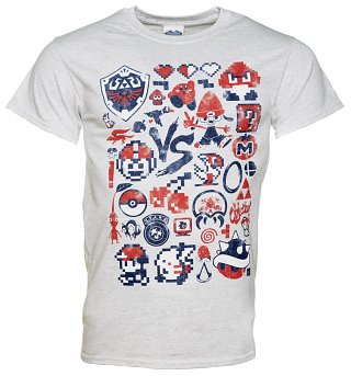 Men's Retro Gaming Heavyweight T-Shirt Men's Retro Gaming Heavyweight T-Shirt