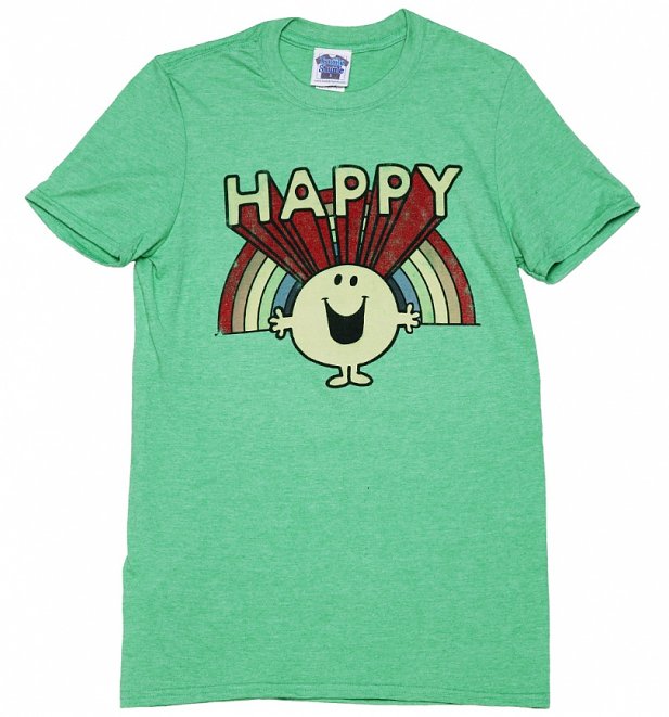 Men S Retro Mr Happy T Shirt