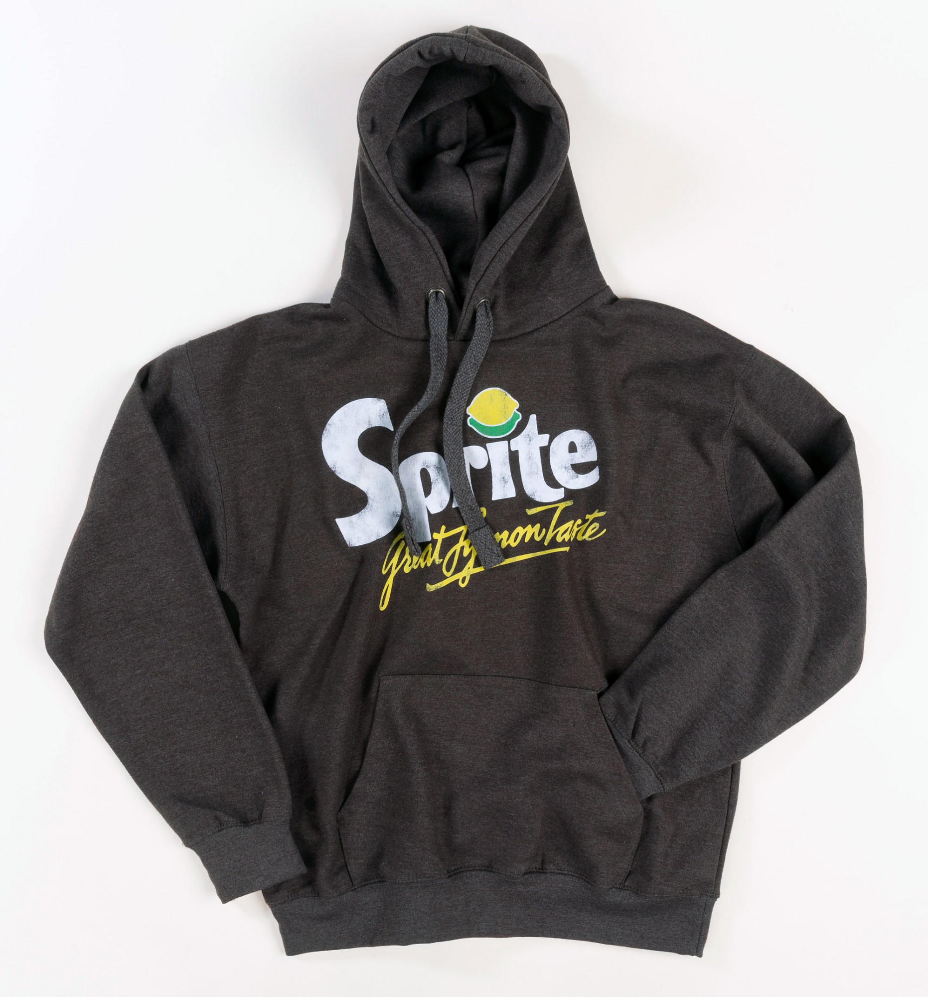 Men's Retro Sprite Logo Charcoal Hoodie