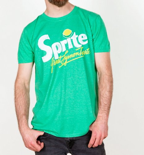 Men's Retro Sprite Logo Heather Irish Green T-Shirt Men's Retro Sprite Logo Heather Irish Green T-Shirt
