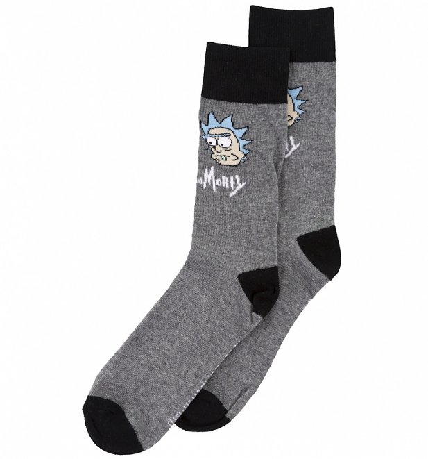 Men's Rick And Morty Big Faces Socks Men's Rick And Morty Big Faces Socks
