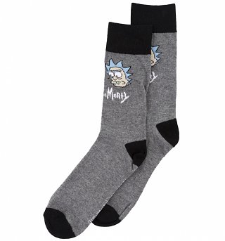 Men's Rick And Morty Big Faces Socks Men's Rick And Morty Big Faces Socks