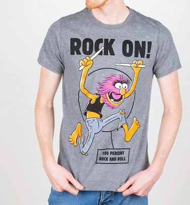 Men's Rock On Animal The Muppets T-Shirt Men's Rock On Animal The Muppets T-Shirt