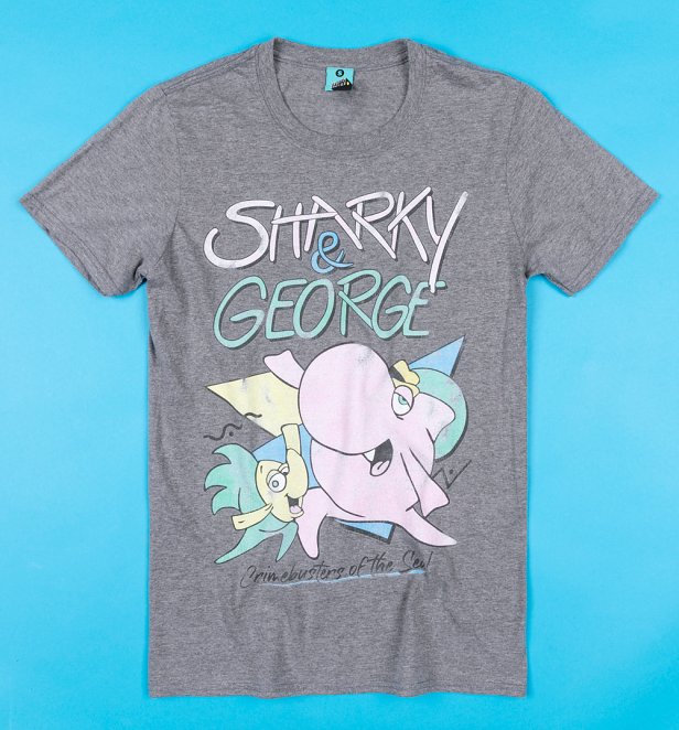 Men's Sharky And George Graphite Heather T-Shirt