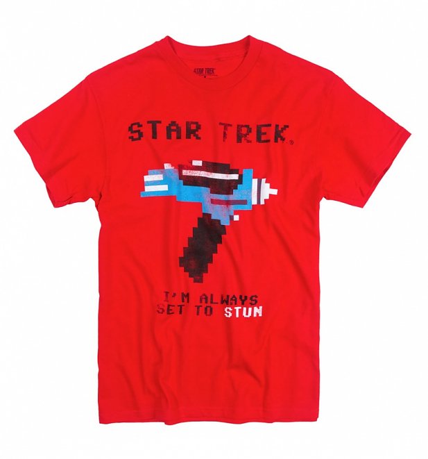 Men's Star Trek Always Set To Stun T-Shirt Men's Star Trek Always Set To Stun T-Shirt