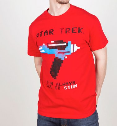 Men's Star Trek Always Set To Stun T-Shirt Men's Star Trek Always Set To Stun T-Shirt