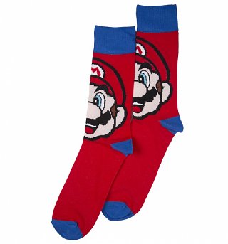 Men's Super Mario Brothers Mario Socks Men's Super Mario Brothers Mario Socks