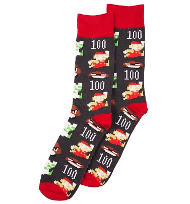 Super Mario Brothers Pixel Characters Socks from Difuzed Super Mario Brothers Pixel Characters Socks from Difuzed