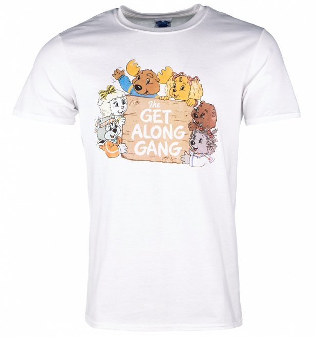 Men's The Get Along Gang Retro Logo White T-Shirt Men's The Get Along Gang Retro Logo White T-Shirt