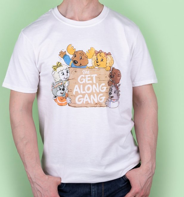 Men's The Get Along Gang Retro Logo White T-Shirt Men's The Get Along Gang Retro Logo White T-Shirt