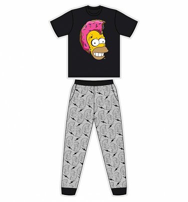 Men's The Simpsons Homer Mohawk Pyjamas Men's The Simpsons Homer Mohawk Pyjamas