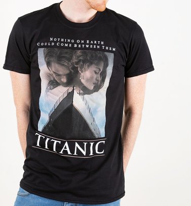Men's Titanic Movie Poster Black T-Shirt Men's Titanic Movie Poster Black T-Shirt