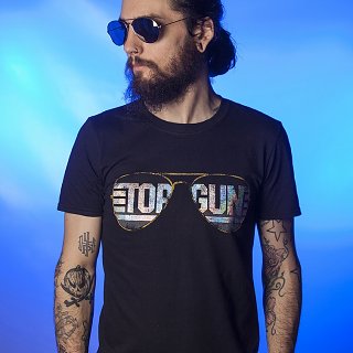 Men's Top Gun Aviators Holographic T-Shirt Men's Top Gun Aviators Holographic T-Shirt