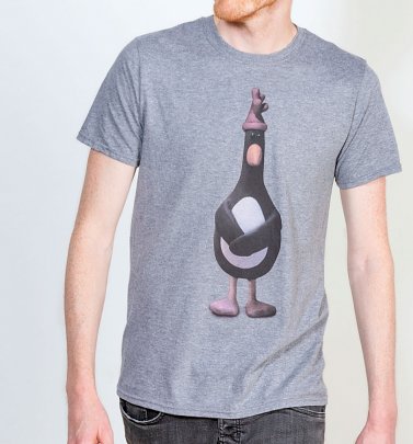 Men's Wallace And Gromit Feathers McGraw Graphite Heather T-Shirt Men's Wallace And Gromit Feathers McGraw Graphite Heather T-Shirt