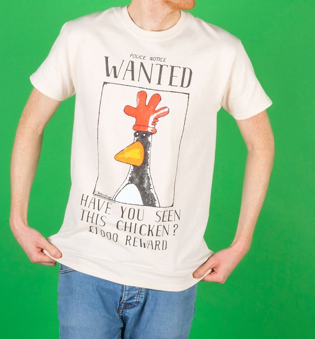 Official Wallace And Gromit Feathers McGraw Wanted Poster Hoodie