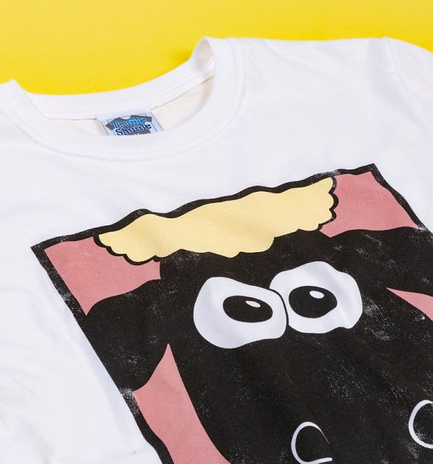 Men's Wallace And Gromit Shaun The Sheep Face White TShirt