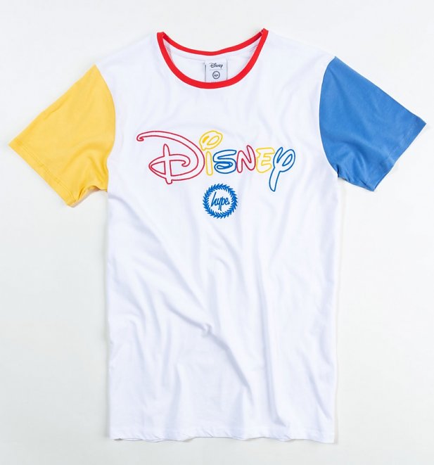 Disney Logo Colourblock T-Shirt from Hype