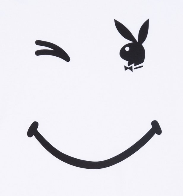 Men's White Playboy Wink T-Shirt from Chunk Men's White Playboy Wink T-Shirt from Chunk