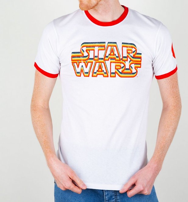 Star Wars Retro Logo Ringer T-Shirt