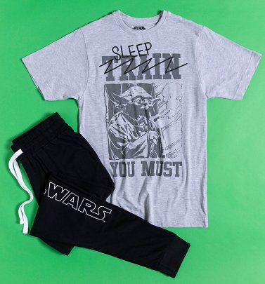 Men's Yoda Sleep You Must Star Wars Pyjamas Men's Yoda Sleep You Must Star Wars Pyjamas