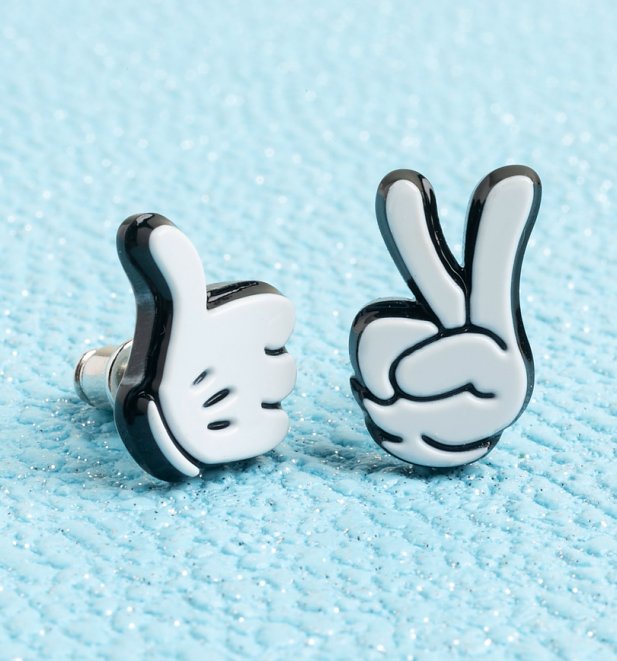 Mickey Glove Mismatched Stud Earrings Mickey Glove Mismatched Stud Earrings