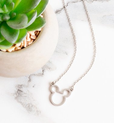 Mickey Mouse Outline Necklace Mickey Mouse Outline Necklace