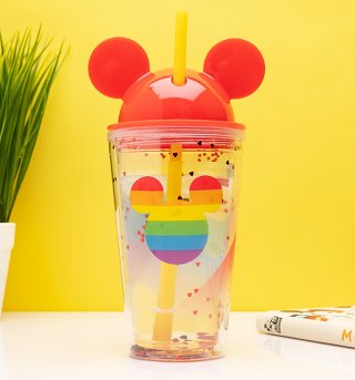 Mickey Mouse Rainbow Cup with Straw from Funko Mickey Mouse Rainbow Cup with Straw from Funko