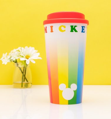 Mickey Mouse Rainbow Travel Mug from Funko Mickey Mouse Rainbow Travel Mug from Funko