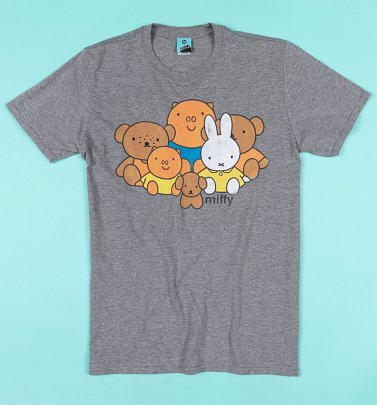 Miffy And Friends Grey T-Shirt Miffy And Friends Grey T-Shirt