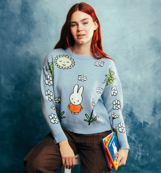 Miffy Flowers Knitted Jumper