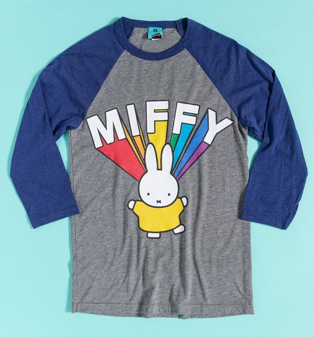 Miffy Rainbow Name Baseball T-Shirt