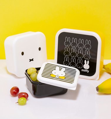 Miffy Set Of Three Snack Boxes Miffy Set Of Three Snack Boxes