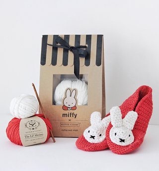 Miffy Slippers Crochet Kit from Stitch and Story Miffy Slippers Crochet Kit from Stitch and Story