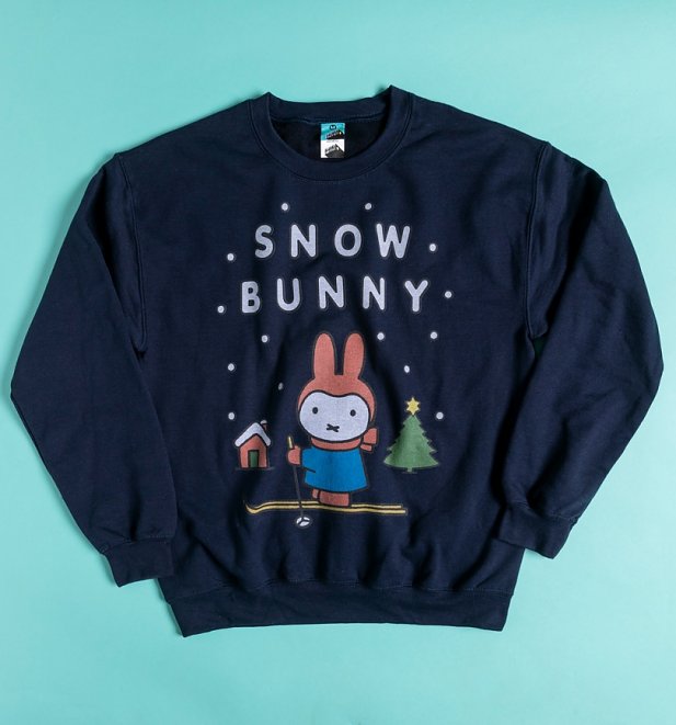Miffy Snow Bunny Navy Sweater