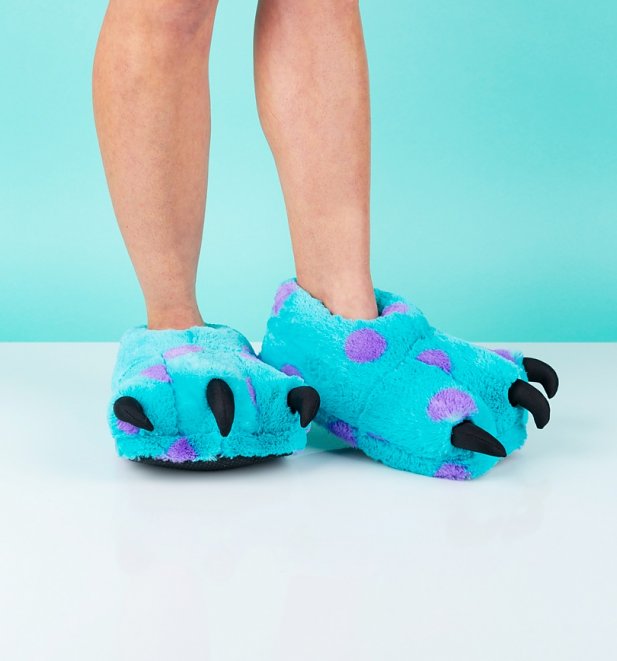 rainbow monster feet slippers