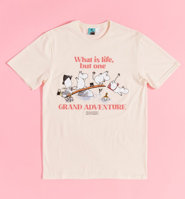 Moomin 80th Anniversary Adventure Natural T-Shirt Moomin 80th Anniversary Adventure Natural T-Shirt