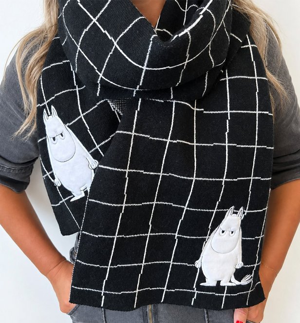 Moomin Angry Black Scarf from House Of Disaster Moomin Angry Black Scarf from House Of Disaster