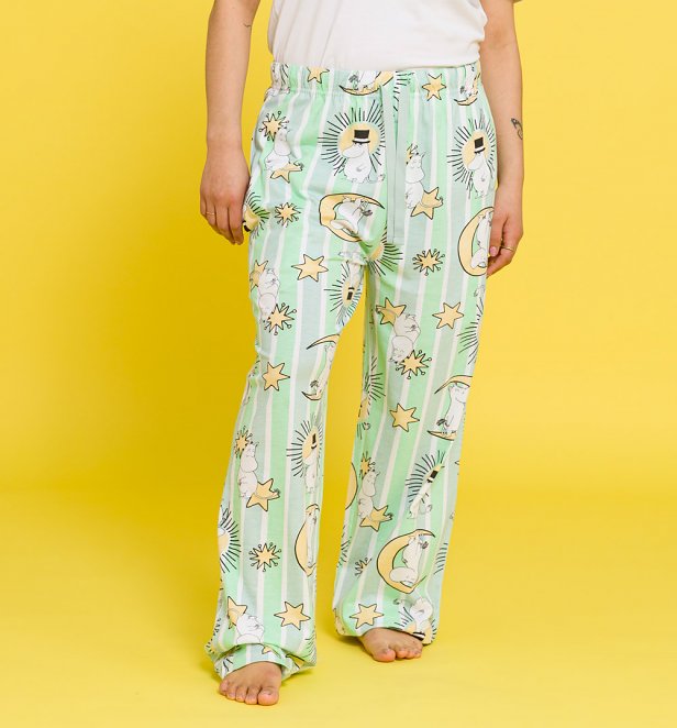 Moomin Celestial Green Stripe Lounge Pants Moomin Celestial Green Stripe Lounge Pants