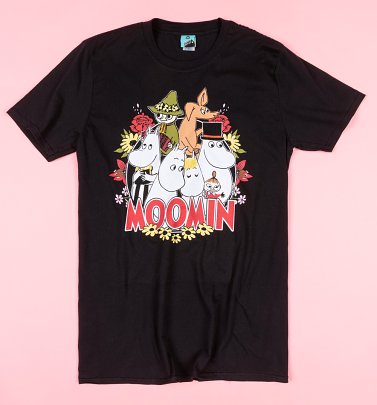 Moomin Family Black T-Shirt