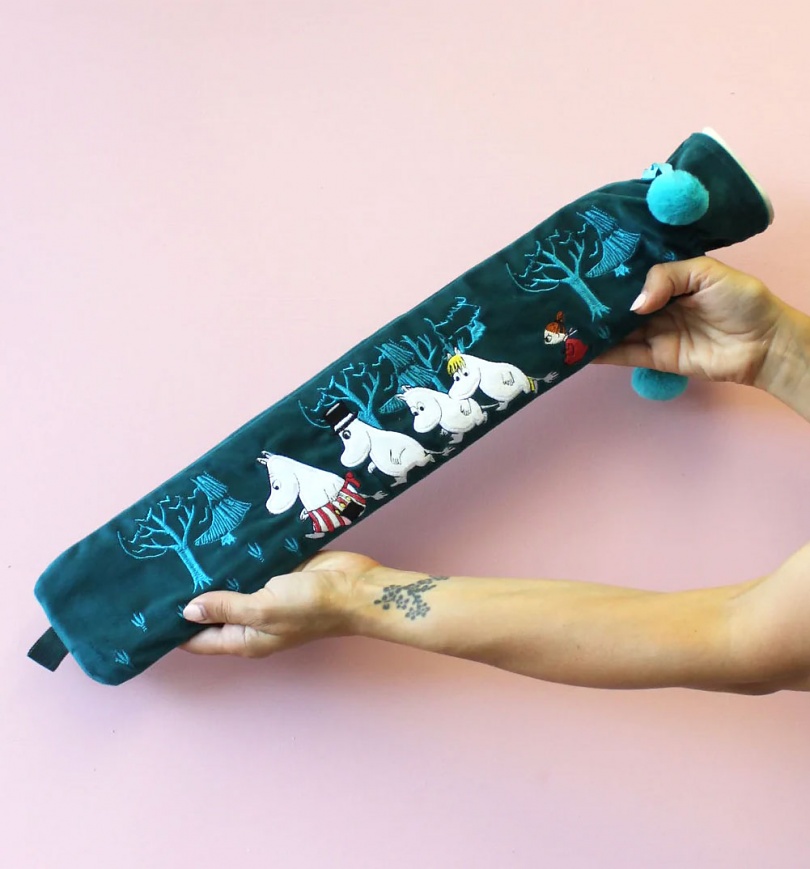 Moomin Family Long Velvet Hot Water Bottle