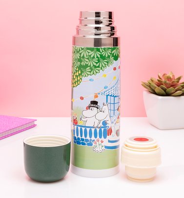 Moomin Party Thermal Flask from House of Disaster Moomin Party Thermal Flask from House of Disaster