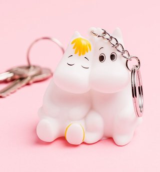 Moomin Snorkmaiden and Moomintroll Light Up Keyring Moomin Snorkmaiden and Moomintroll Light Up Keyring
