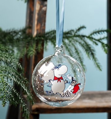 Moomin Snowball Fight Christmas Bauble Moomin Snowball Fight Christmas Bauble