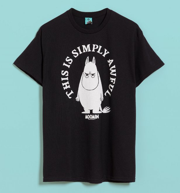 Moomin This Is Simply Awful Black T-Shirt