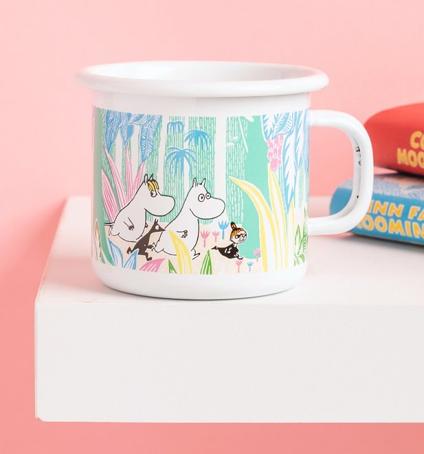 Moomins In The Jungle Small Enamel Mug Moomins In The Jungle Small Enamel Mug