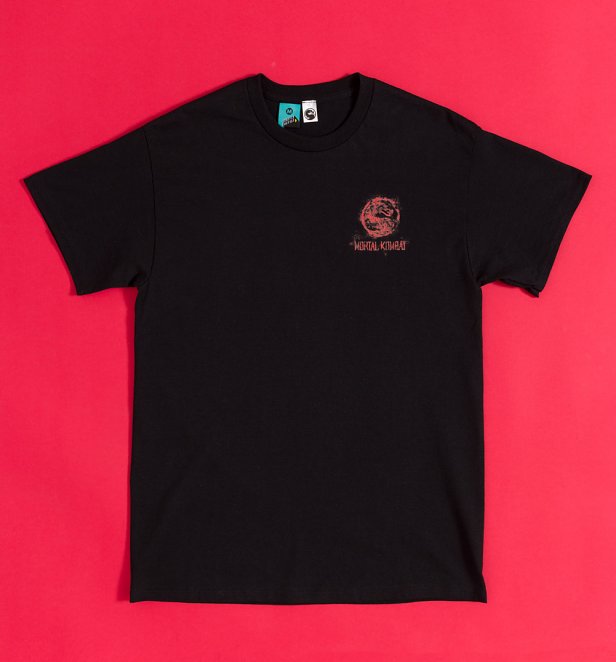 Mortal Kombat Choose Your Fighter Black T-Shirt With Back Print